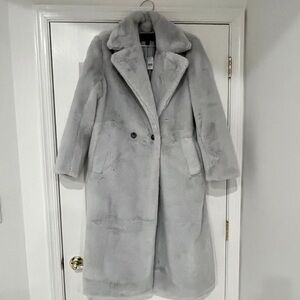 Never worn Ann Taylor feaux fur coat